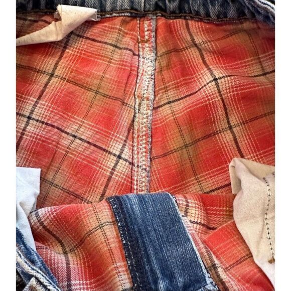 Vintage Carhartt Red Flannel Lined Jeans Men's Size B21DST? W32? - See Desc! - Picture 13 of 16